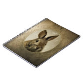 Antikes Bunny Portrait Notizblock (Linke Seite)