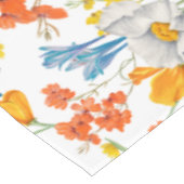 Antikes bunte Blumenmuster Tischdecke (Schrägansicht)