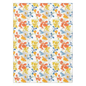 Antikes bunte Blumenmuster Tischdecke (Vorderseite)