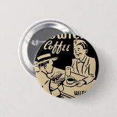 Antikes Café Button (Vorne & Hinten)