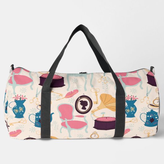 antikes Cameo-Grammophon-Phonograph viktorianisch Duffle Bag (Vorderseite)