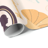 antikes Cameo-Grammophon-Phonograph viktorianisch Geschenkpapier (Rolleneckpunkt)