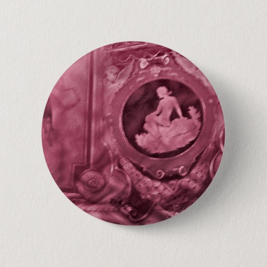 Antikes Cameo-Rosa Button (Vorderseite)