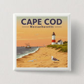 Antikes Cape Cod Massachusetts Button (Vorderseite)