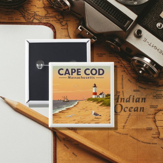 Antikes Cape Cod Massachusetts Button