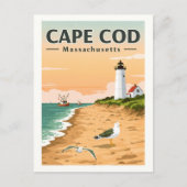 Antikes Cape Cod Massachusetts Postkarte (Vorderseite)