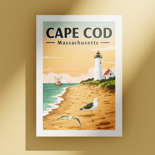 Antikes Cape Cod Massachusetts Postkarte