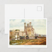 Antikes Carnarvon Castle Postkarte (Vorne/Hinten)