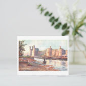 Antikes Carnarvon Castle Postkarte (Stehend Vorderseite)