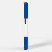 Antikes Cartouche Monogram Design Blau Case-Mate iPhone Hülle (Rückseite / Rechts)