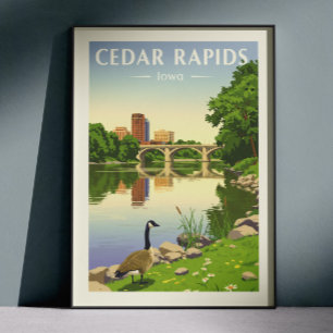 Antikes Cedar Rapids Iowa Poster