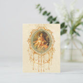 Antikes Cherub Verziertes Kunstdesign Einladung (Stehend Vorderseite)