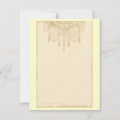 Antikes Cherub Verziertes Kunstdesign Einladung (Rückseite)