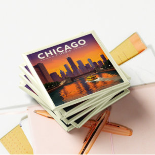 Antikes Chicago Illinois Magnet