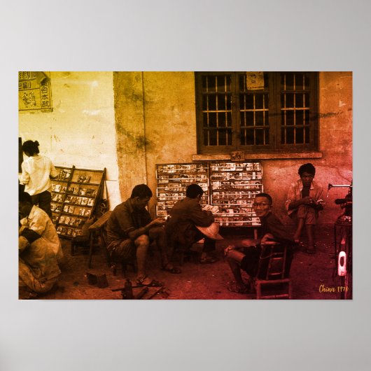 Antikes China Changsha Buchausleihe Poster (Vorne)