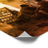 Antikes China Changsha Buchausleihe Poster (Ecke)