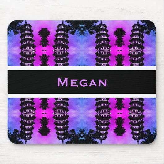 Antikes China Kanton die Blumenpagode Mousepad (Vorne)