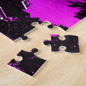 Antikes China Kanton die Blumenpagode Puzzle (Seite)