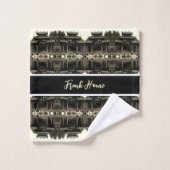 Antikes China Kanton Foshan Ahnen-Tempel Badhandtuch Set (Waschlappen)