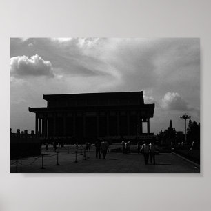 Antikes China Peking Mao-Tse-Tung-Mausoleum Poster