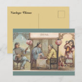 Antikes China Postkarte (Vorne/Hinten)