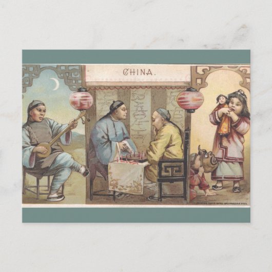 Antikes China Postkarte (Vorderseite)