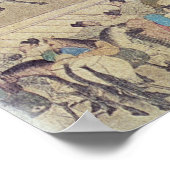 Antikes Chinesisch Gewartet zur Untersuchung Poster (Ecke)