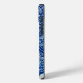 Antikes chinesisches Blumenkobaltmuster Name Case-Mate iPhone Hülle (Rückseite / Links)