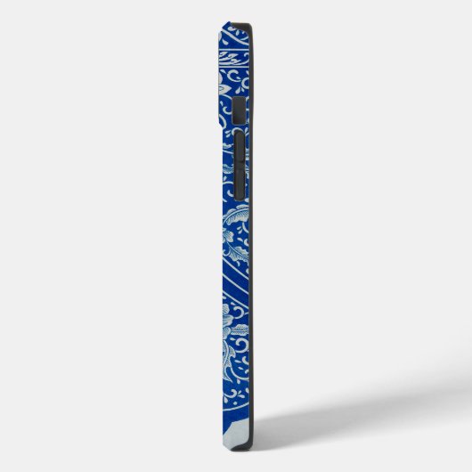 Antikes chinesisches Blumenkobaltmuster Name Case-Mate iPhone Hülle (Rückseite / Links)