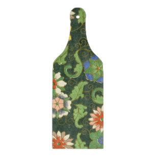 Antikes chinesisches Cloisonné-Muster: Jade Grün Schneidebrett