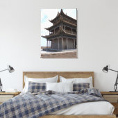 Antikes chinesisches Gebäude Leinwanddruck (Insitu (Schlafzimmer))
