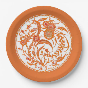 Antikes chinesisches jakobäisches Blumendesign - M Pappteller
