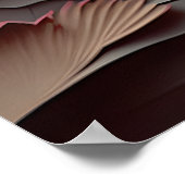 Antikes chinesisches Scenepapier geschnitten braun Poster (Ecke)