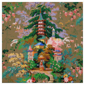 Antikes Chinoiserie-Muster Stoff (Muster)