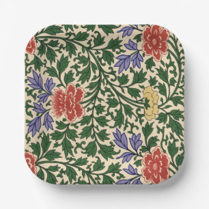 Antikes Chinoiserie-Pfingstrosenmuster von Owen Jo Pappteller