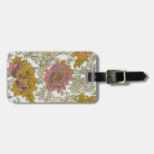 Antikes Chrysanthemen-Muster von William Morris Gepäckanhänger (Vorderseite horizontal)