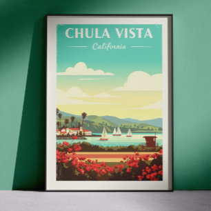 Antikes Chula Vista Kalifornien Poster