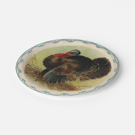 Antikes Clapsaddle Pappteller (Schrägansicht)