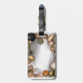 Antikes Cobra am Strand Gepäckanhänger (Rückseite vertikal)