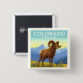 Antikes Colorado Button (Vorne & Hinten)