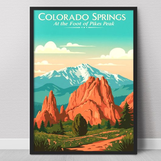 Antikes Colorado Springs Poster