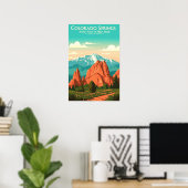 Antikes Colorado Springs Poster (Heimbüro)