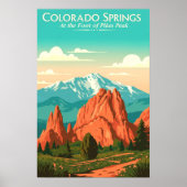 Antikes Colorado Springs Poster (Vorne)