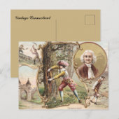 Antikes Connecticut Postkarte (Vorne/Hinten)