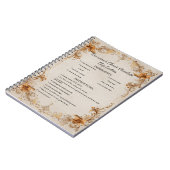 Antikes Cookbook Border Design Notizblock (Linke Seite)