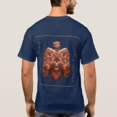 Antikes Copper Peoria Falcon Restauriert T-Shirt (Rückseite)