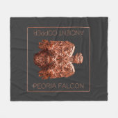 Antikes Copper Peoria Falcon Restauriert T-Shirt Fleecedecke (Vorderseite (Horizontal))
