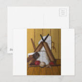 Antikes Cricket Postkarte (Vorne/Hinten)