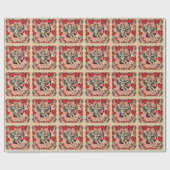 Antikes Cupide Liebe Geschenkpapier (Flach)