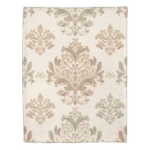 Antikes Damast Elegantes Beige Französisches Landh